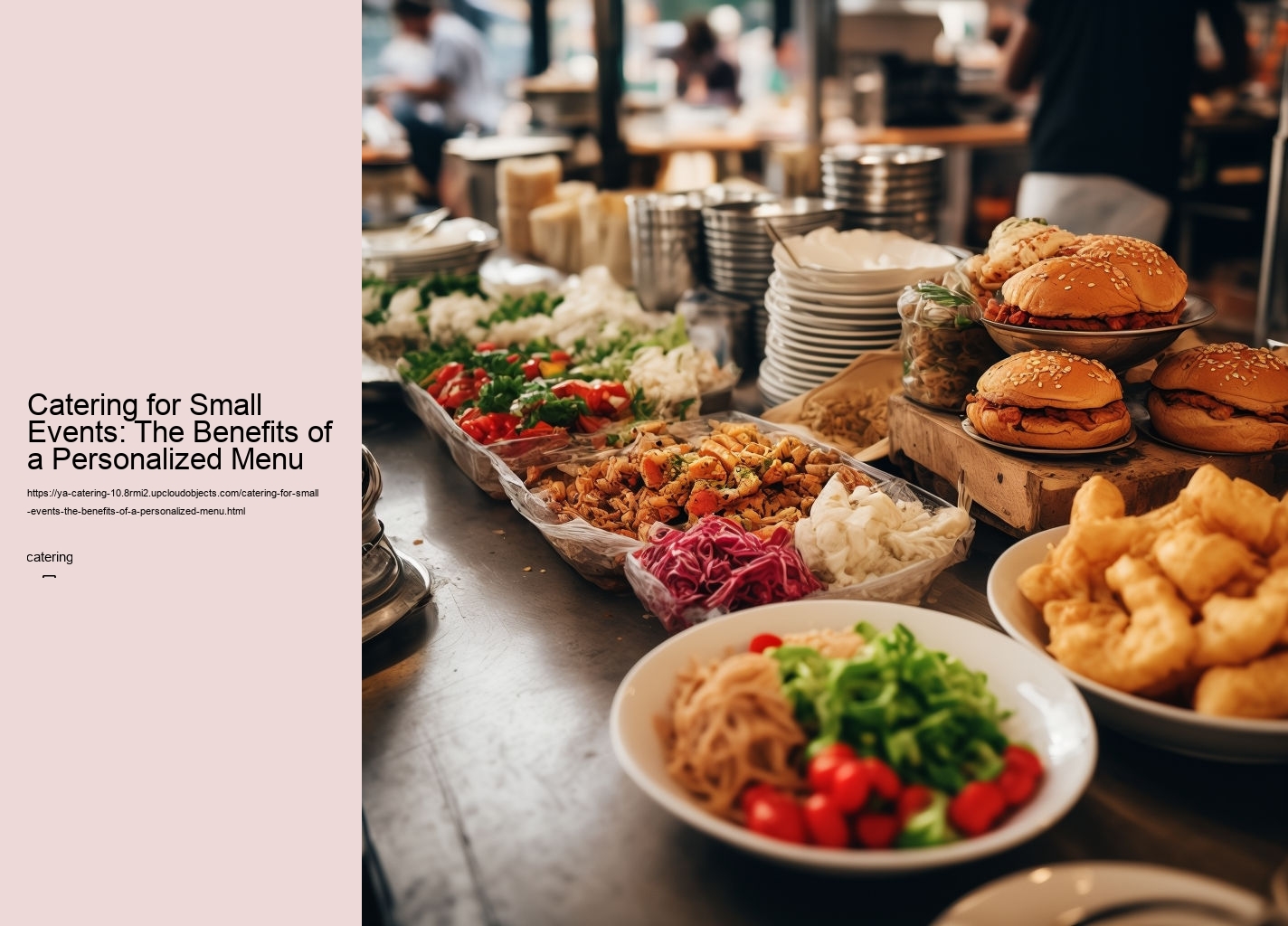 Catering for Small Events: The Benefits of a Personalized Menu