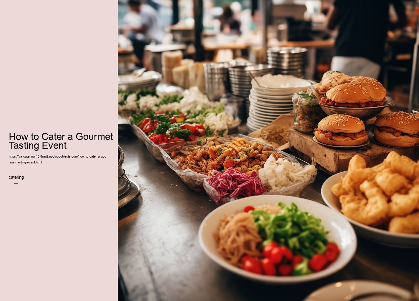 How to Cater a Gourmet Tasting Event