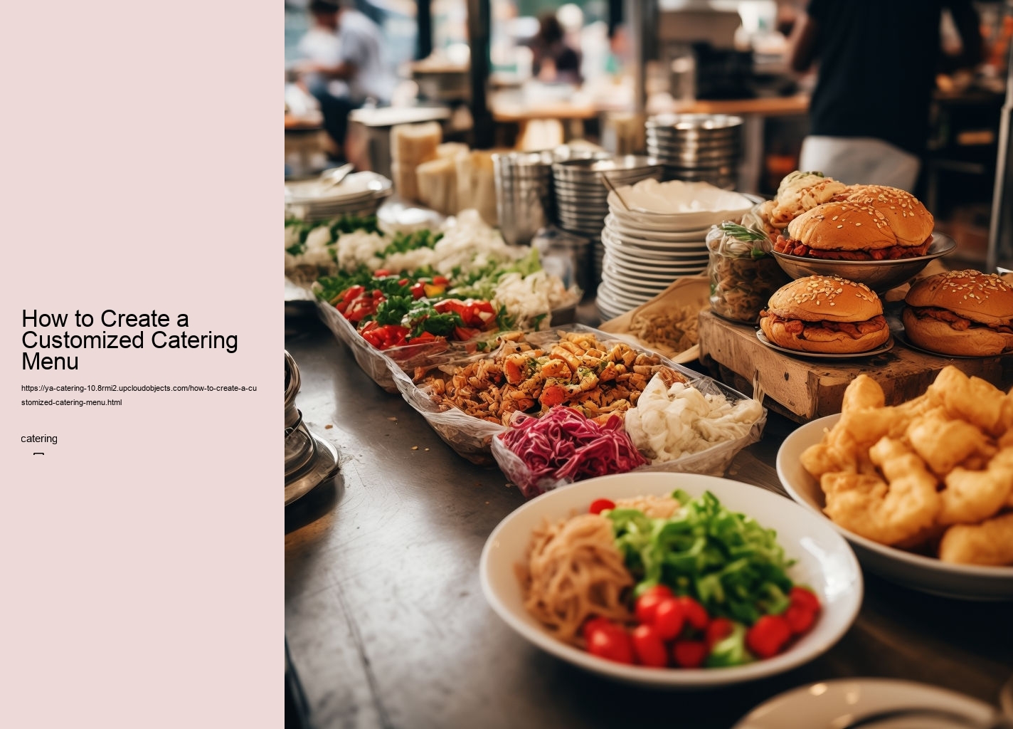 How to Create a Customized Catering Menu